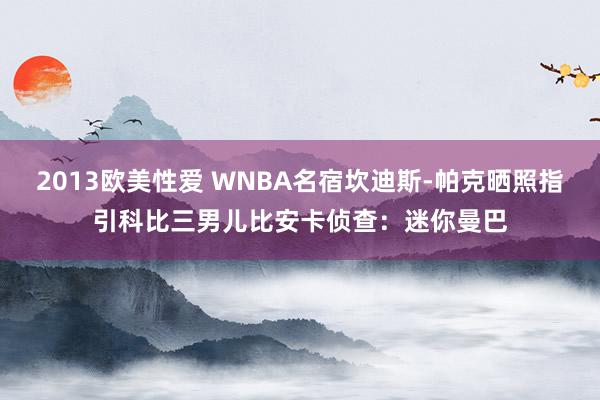 2013欧美性爱 WNBA名宿坎迪斯-帕克晒照指引科比三男儿比安卡侦查:迷你曼巴