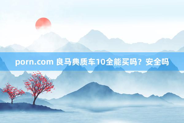 porn.com 良马典质车10全能买吗?安全吗