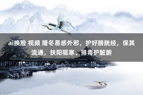 ai换脸 视频 隆冬易感外邪,护好膀胱经,保其流通,扶阳驱寒、排毒护脏腑